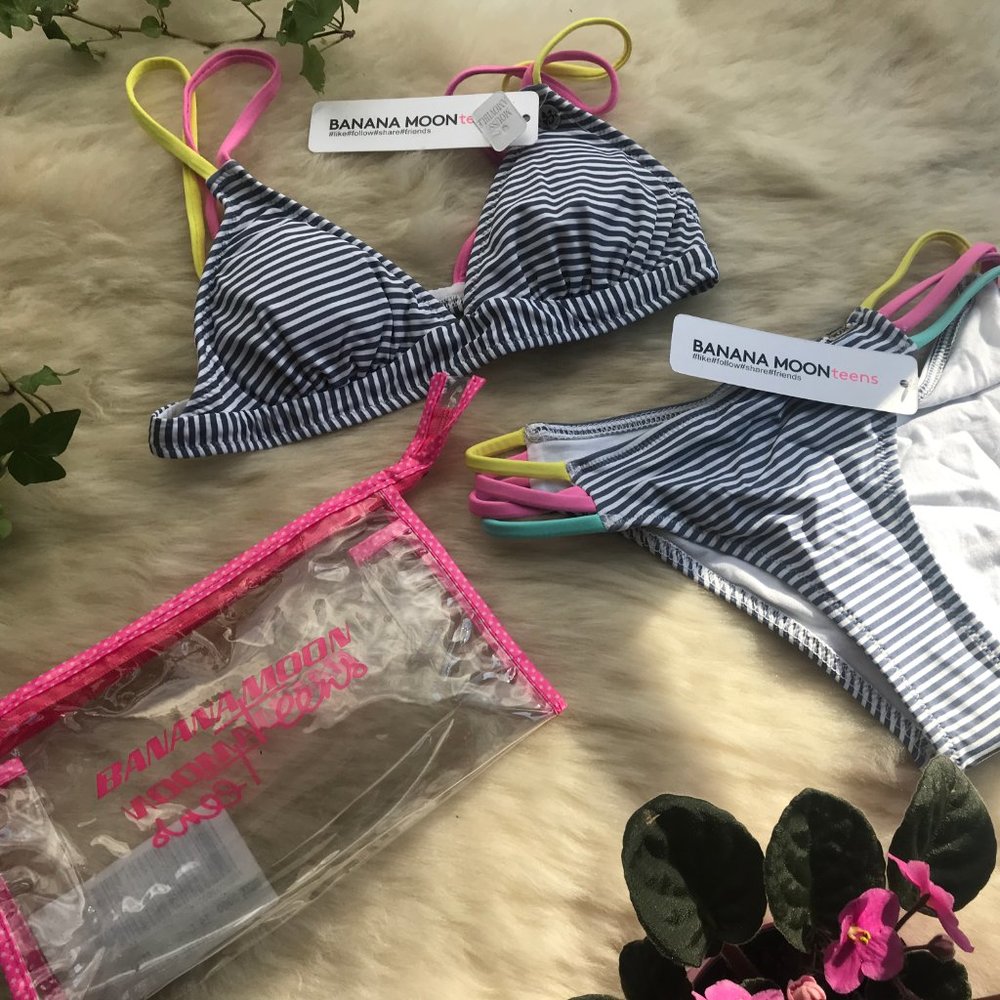 Bananamoon- Teen - Julio Beachstripe Bikini NWT - Picture 2 of 4
